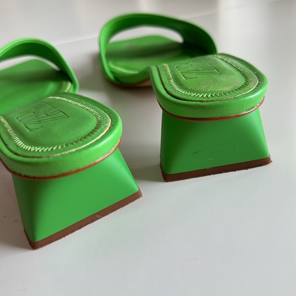 Zara green leather sandals, size 37 (6,5) - Picture 5 of 8